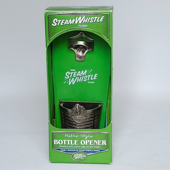 Steam Whistle Wall Mounted Bottle Cap Catcher Original Gift Box Retail Box - Picture 1 of 11